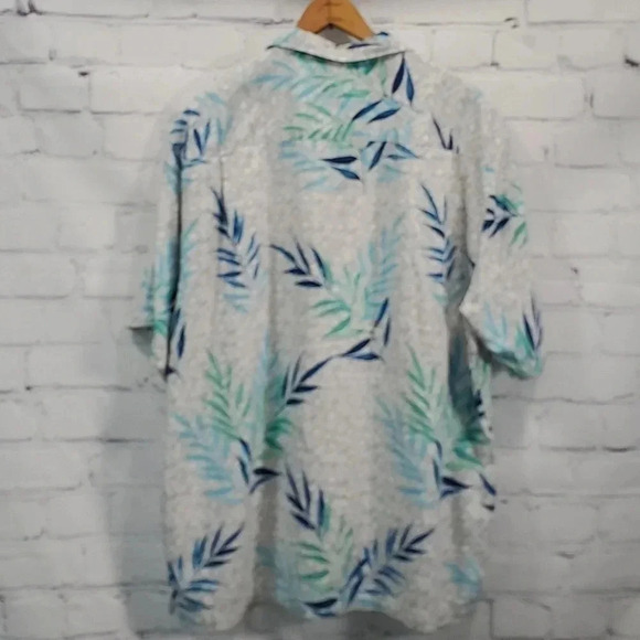 Caribbean Mens Sz L Washable Hawaiian Button Down Shirt - Picture 7 of 11